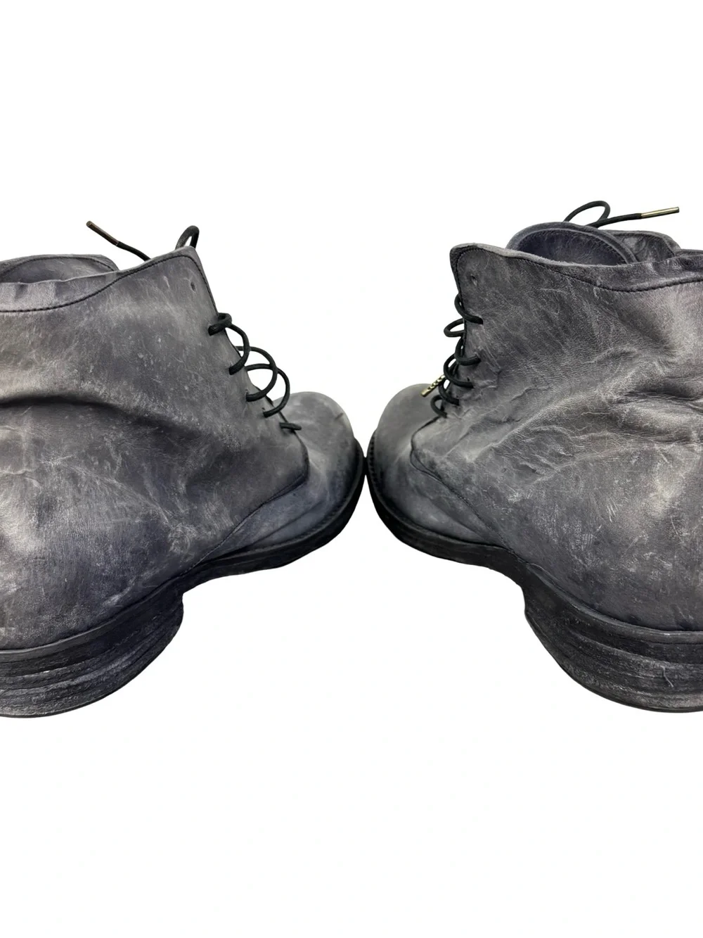 A Diciannoveventitre A1923 Ankle Boots SS6 Horse Leather Oiled (Grigio) Gray 45